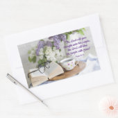 gesegnet mit Frieden Rechteckiger Aufkleber (Umschlag)