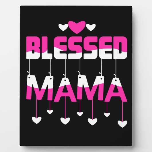 Gesegnet Momma Fotoplatte (Vorderseite)