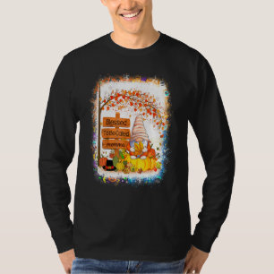 Gesegnet, Momma Gnome Fall Herbst Dank genannt zu T-Shirt