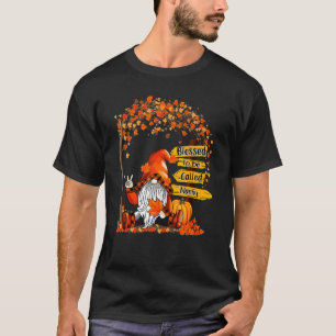 Gesegnet, Nanny-Gnom genannt zu werden, Herbst, Er T-Shirt