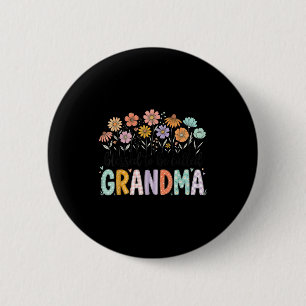 Gesegnet, Oma Blumen zum Muttertag genannt zu werd Button
