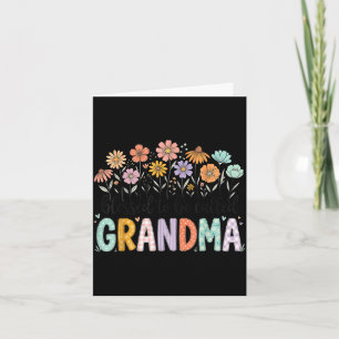 Gesegnet, Oma Blumen zum Muttertag genannt zu werd Karte
