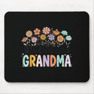 Gesegnet, Oma Blumen zum Muttertag genannt zu werd Mousepad