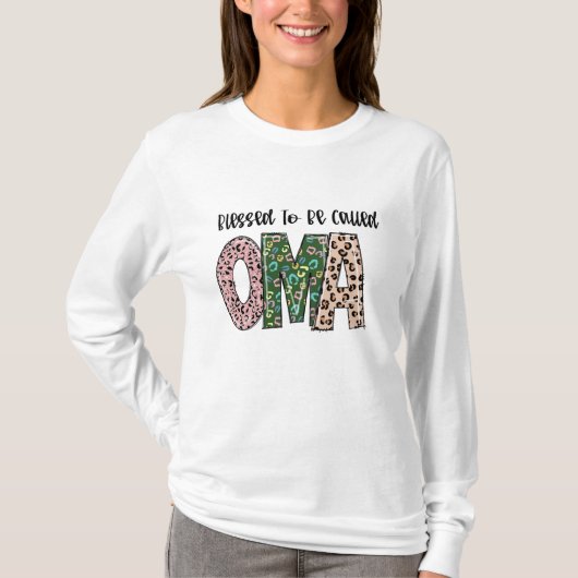"Gesegnet, OMA genannt zu werden T-Shirt (Vorderseite)
