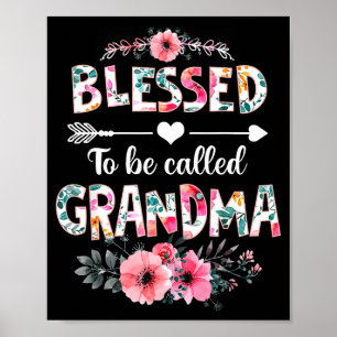 Gesegnet, Oma-Schwester lustig Oma genannt zu werd Poster