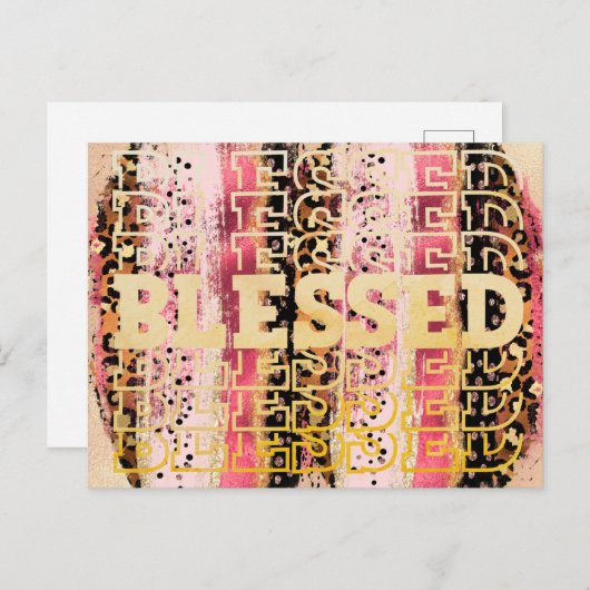 gesegnet postkarte (Vorne/Hinten)