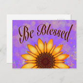 gesegnet postkarte (Vorne/Hinten)