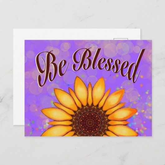 gesegnet postkarte (Vorne/Hinten)