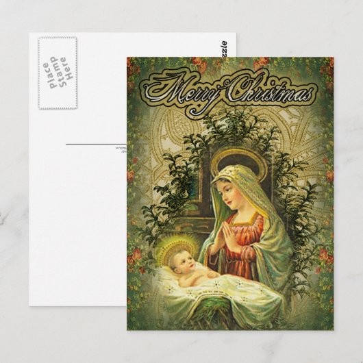 gesegnet postkarte (Vorne/Hinten)