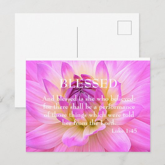 gesegnet postkarte (Vorne/Hinten)