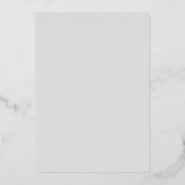 "Gesegnet" Real Foil Foto Geburtsankündigung Folieneinladung (Rückseite)