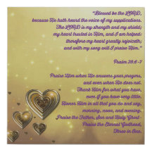 Gesegnet sei der Herr Psalm 28:6-7