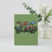 "Gesegnet sei" Dreifache Mondblüte Postkarte (Stehend Vorderseite)