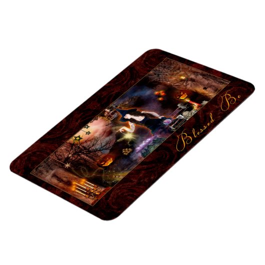 Gesegnet sei Magickal Hexe Flexi Magnet (Linke Seite)