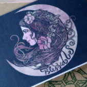 Gesegnet sei Moon Goddess Pagan Art Postkarte