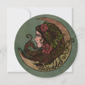 Gesegnet sei Moon Goddess Pagan Einladung (Vorderseite)