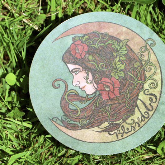 Gesegnet sei Moon Goddess Pagan Einladung