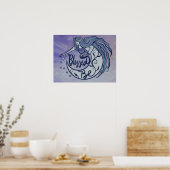 Gesegnet sei Moon Goddess Poster (Küche)