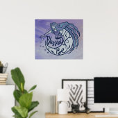 Gesegnet sei Moon Goddess Poster (Heimbüro)