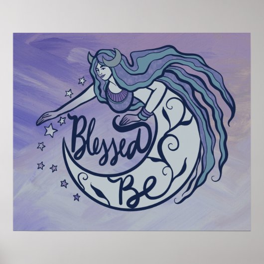 Gesegnet sei Moon Goddess Poster (Vorne)