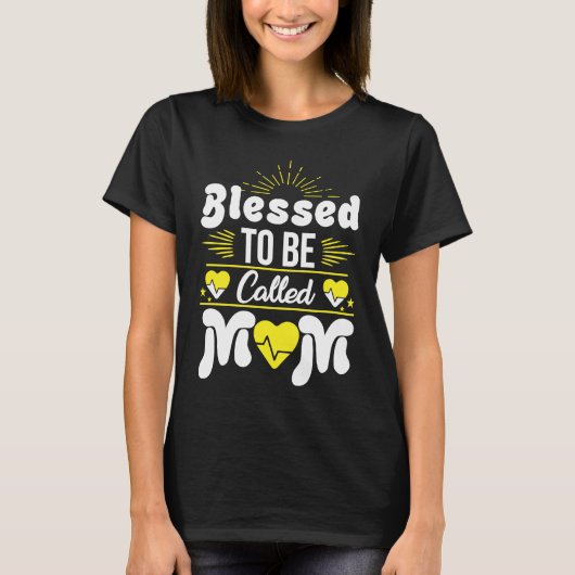 Gesegnet sei Mutter Muttertag Frohen Muttertag T-Shirt (Vorderseite)