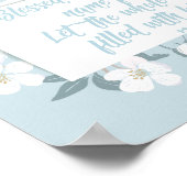 Gesegnet sei sein Name Psalm 72:19 Christlich Vers Poster (Ecke)