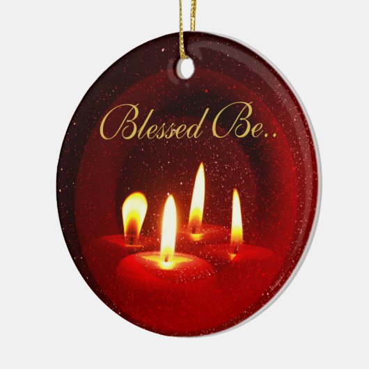 Gesegnet seien Sie… Keramikornament (Links)