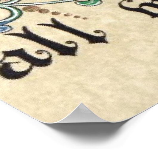 Gesegnet sein alle, die hier Poster eingeben (Ecke)