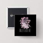 gesegnet sein button (Vorne & Hinten)