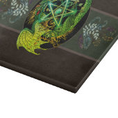 Gesegnet sein Jugendstil Pentagramm Dragon Schneidebrett (Ecke)