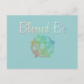 Gesegnet sein mit hübschem Pentagramm Postkarte (Vorderseite)