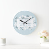 Gesegnet sein Name Psalm 72:19 Christliche Verse Große Wanduhr (Zuhause)