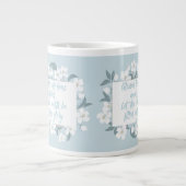 Gesegnet sein Name Psalm Christlich Verse Floral Jumbo-Tasse (Vorderseite)