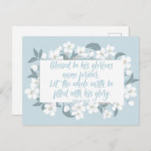 Gesegnet sein Name Psalm Christlich Verse Hübsch Postkarte (Vorne/Hinten)