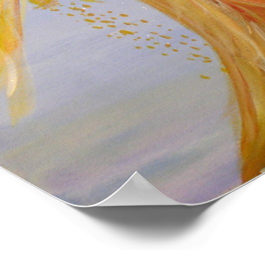 Gesegnet Seraphim Angel Poster (Ecke)