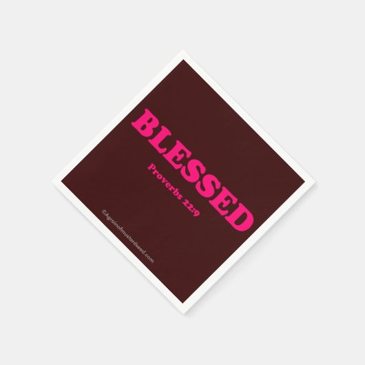 gesegnet serviette (Ecke)