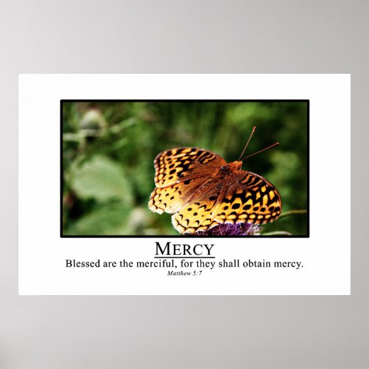 Gesegnet sind barmherzig poster (Vorne)