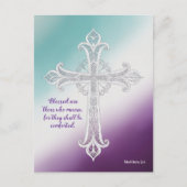 "Gesegnet sind die, die trauern" Matthew 5:4 Postk Postkarte (Vorderseite)