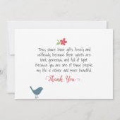 Gesegnet sind die Givers wie Sie - Danke Card Karte (Rückseite)