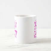 Gesegnet sind die Haarbrücken-Rosa-Nachricht Kaffeetasse (Mittel)