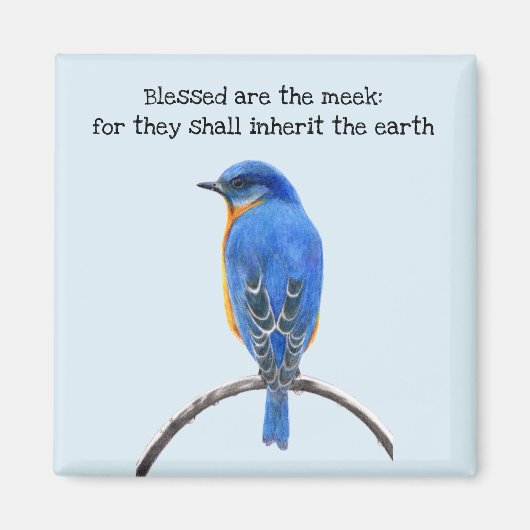 Gesegnet sind die Meek Bluebird Magnet (Vorne)