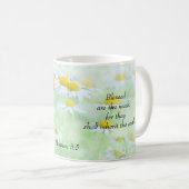 Gesegnet sind die Meek - Matthew 5:5 Kaffeetasse (VorderseiteRechts)