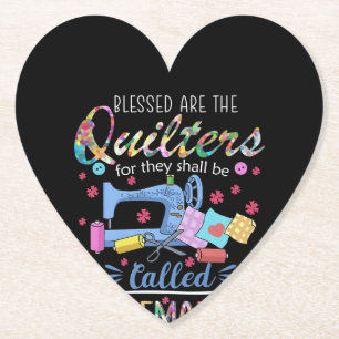 Gesegnet sind die Quilter für sie müssen Pieceme Untersetzer