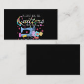 Gesegnet sind die Quilter für sie müssen Piecemeak Visitenkarte (Vorne/Hinten)