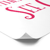 Gesegnet sind die reinen Herzplakate Poster (Ecke)