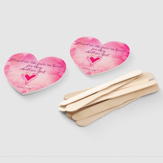 Gesegnet sind die reinen im Herzen - Matthew 5:8 Fächer (Non-assembled)