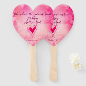 Gesegnet sind die reinen im Herzen - Matthew 5:8 Fächer (Vorne und Hinten)