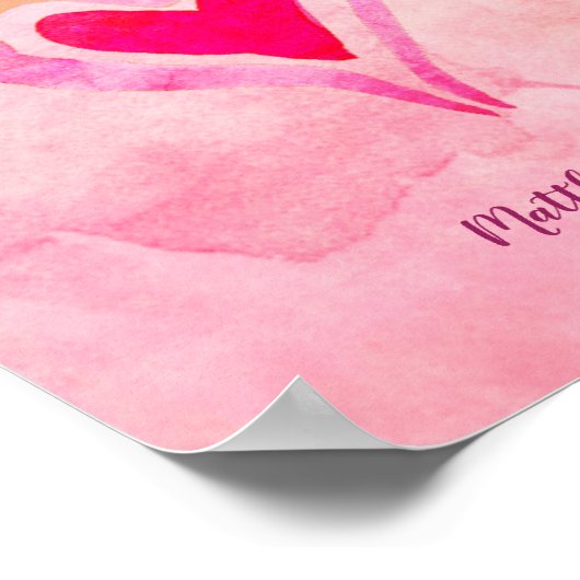 Gesegnet sind die reinen im Herzen - Matthew 5:8 Poster (Ecke)