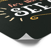 Gesegnet sind die reinen Kunstdrucke Poster (Ecke)