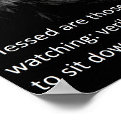 Gesegnet sind diejenigen, die auf den Herrn warten Poster (Ecke)